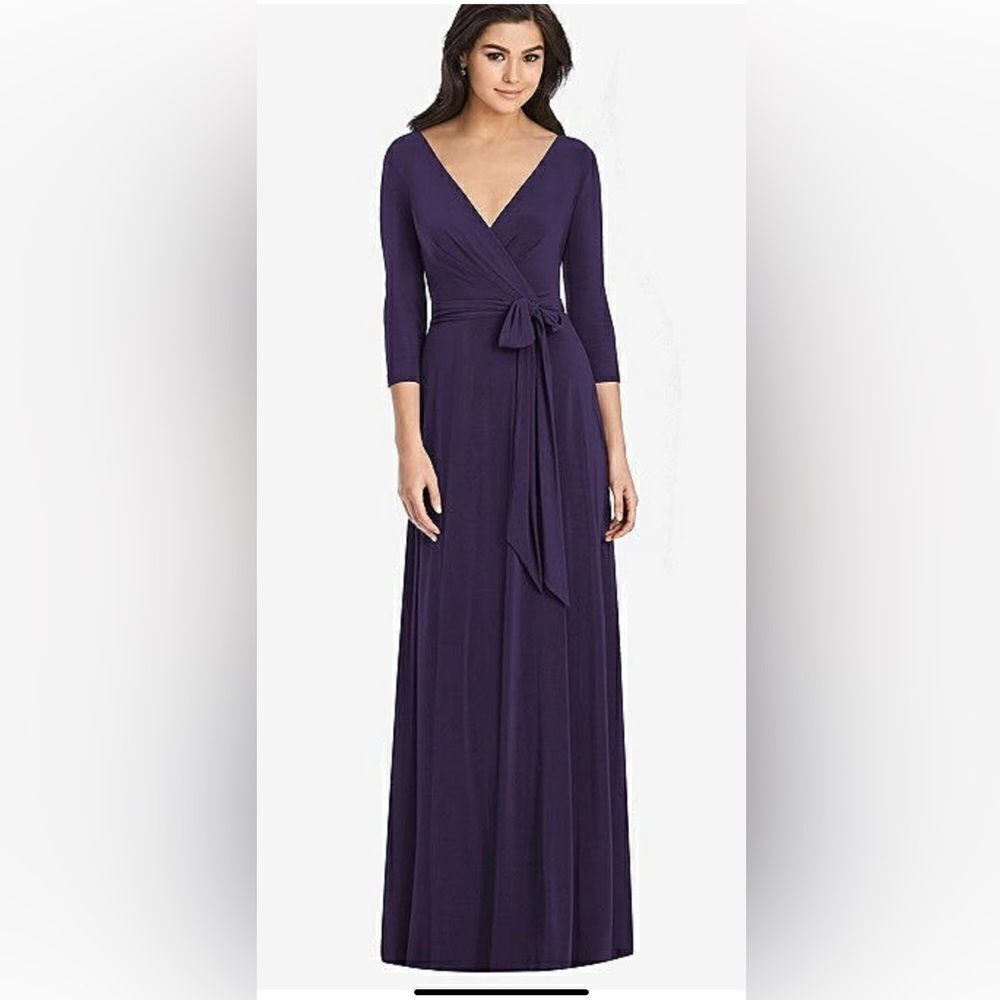 Dessy Collection Vivian Diamond Midnight Gown/ Maxi Sz XS